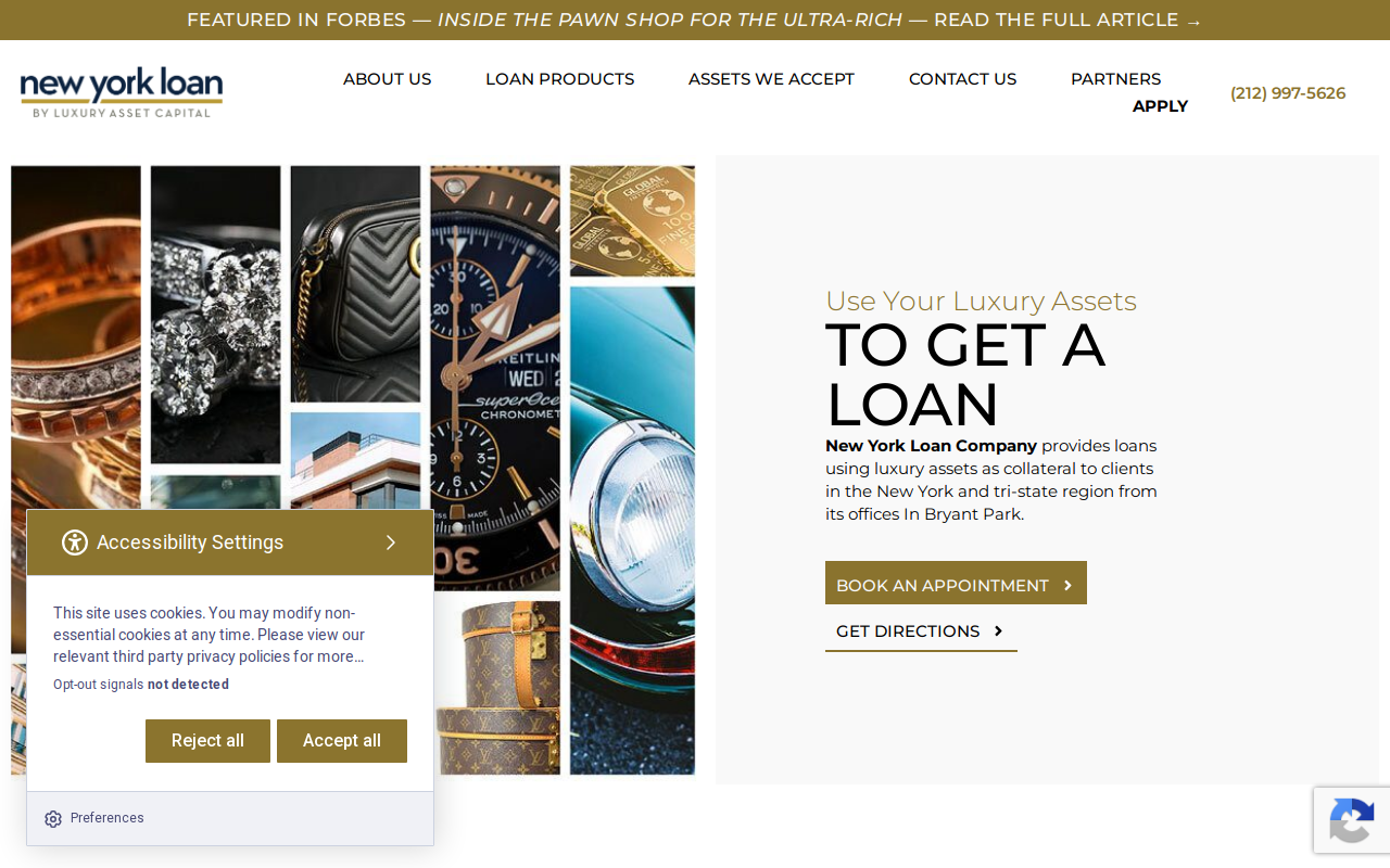 New York Loan Company website preview