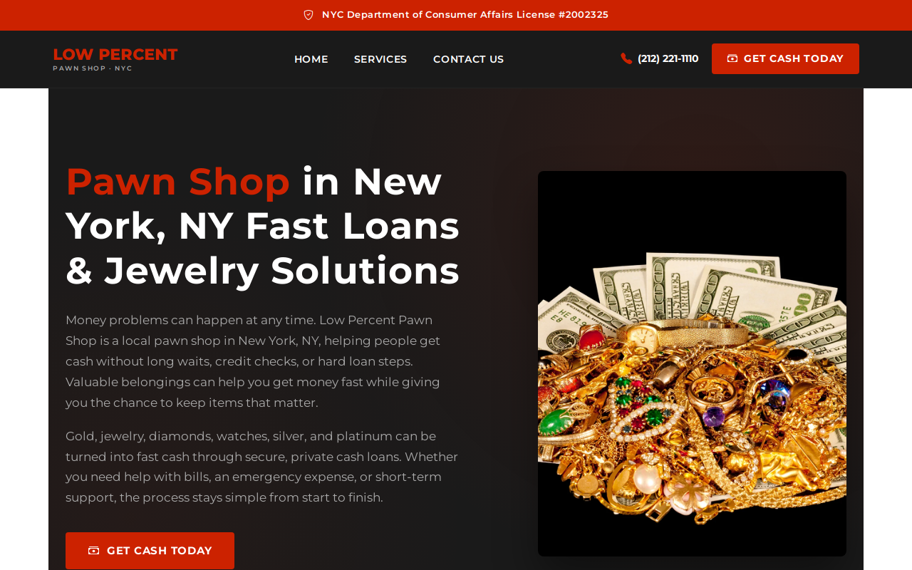 Low Percent Pawn Shop website preview