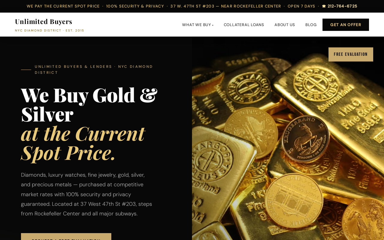 Unlimited Buyers and Lenders website preview