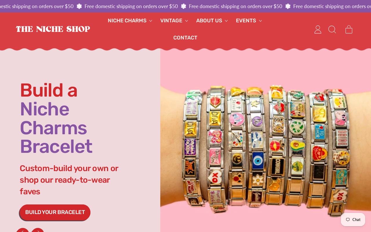 The Niche Shop website preview