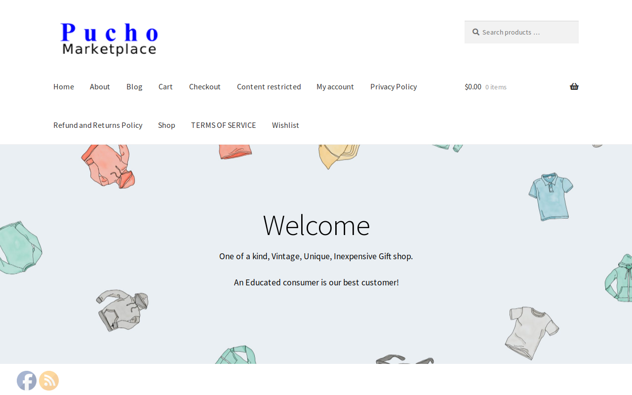 Pucho Marketplace website preview