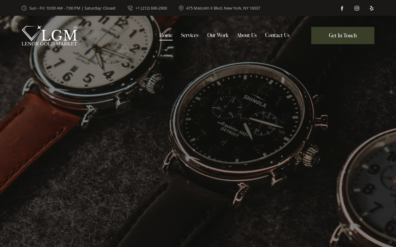 Lenox Gold Market website preview