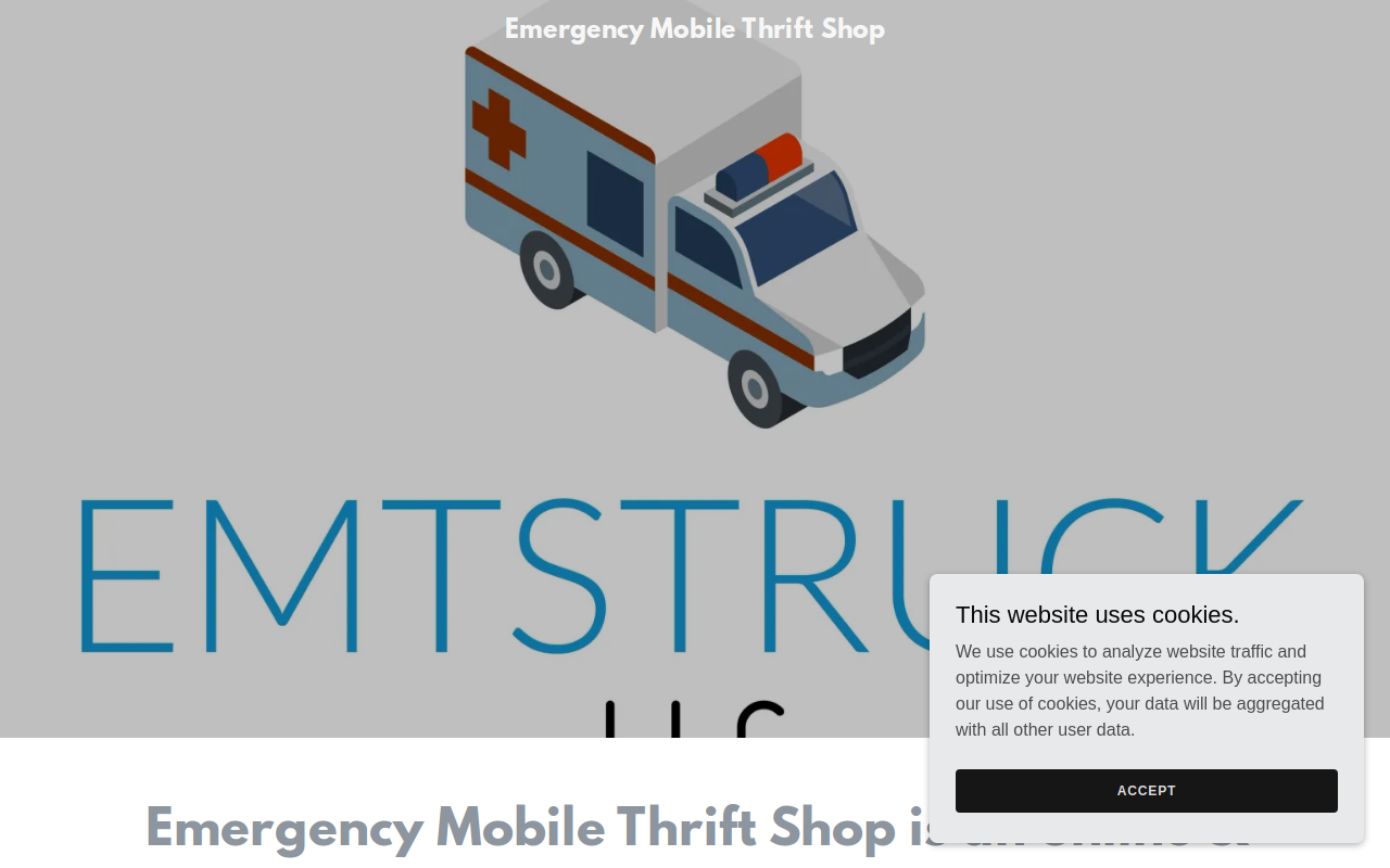 Emergency Mobile Thrift Shop website preview