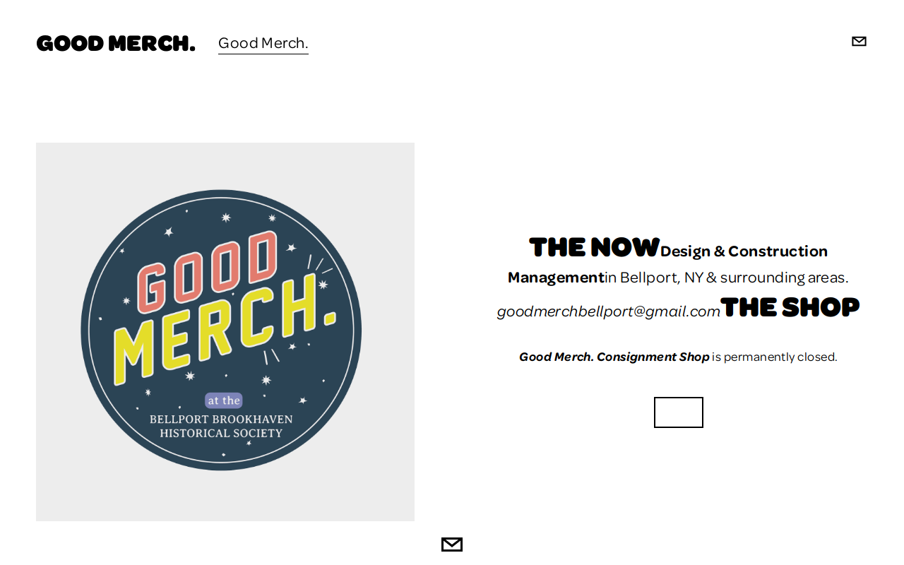 Good Merch. Bellport website preview