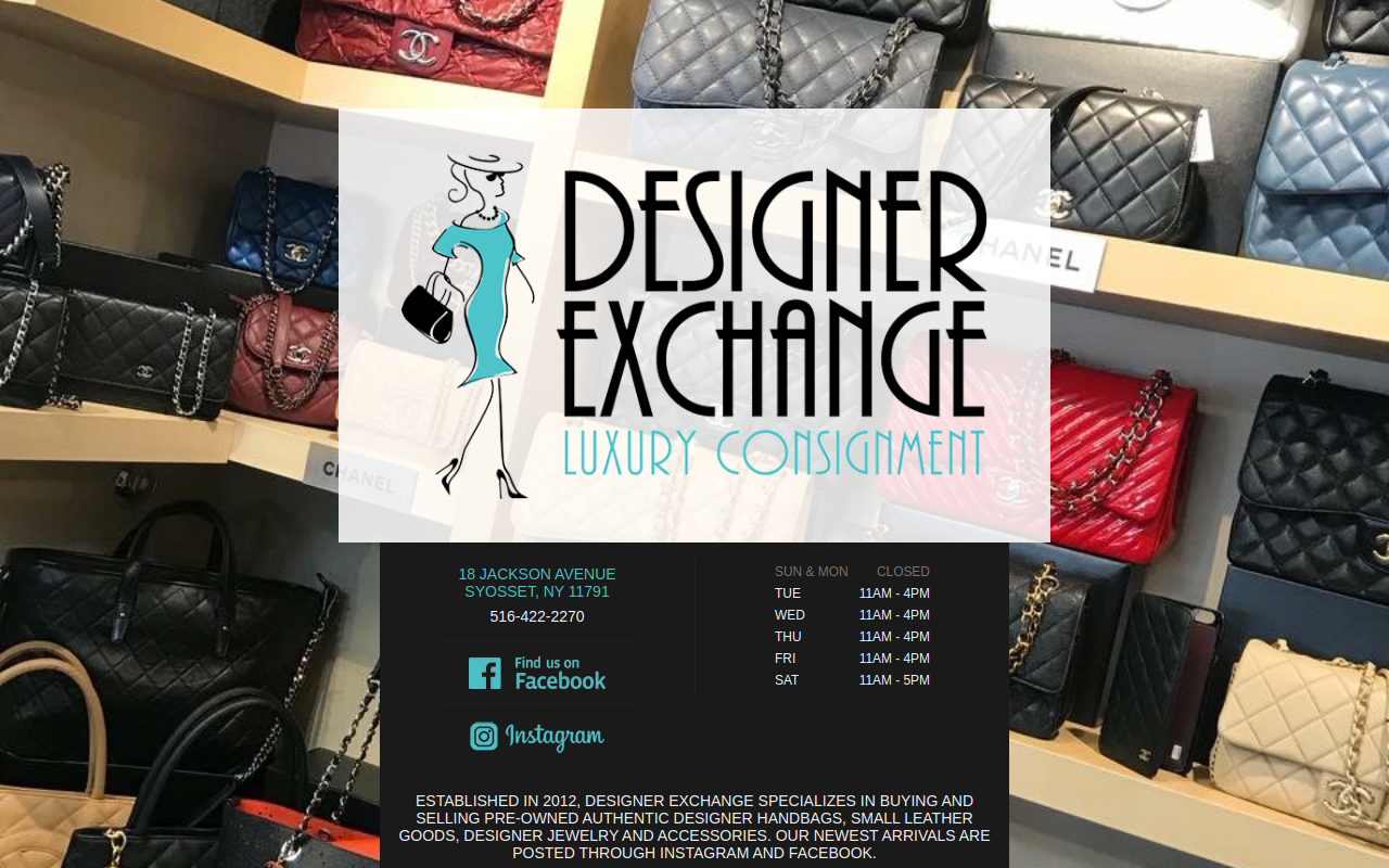 Designer Exchange website preview