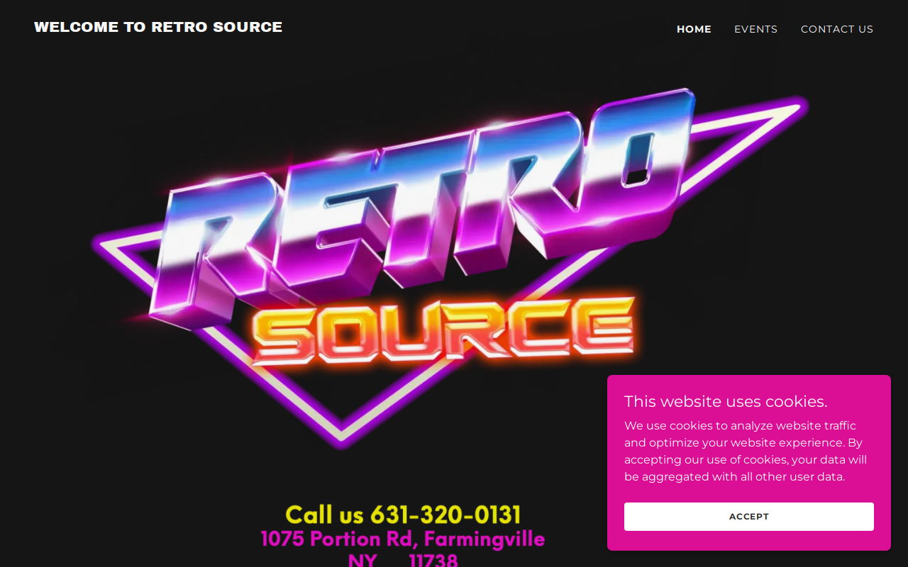 Retro Source website preview