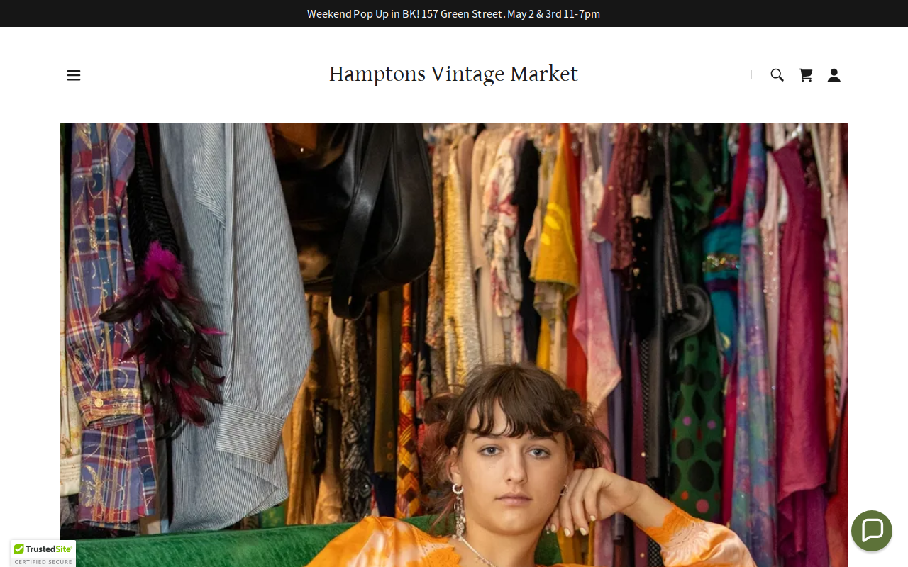 Hamptons Vintage Market website preview