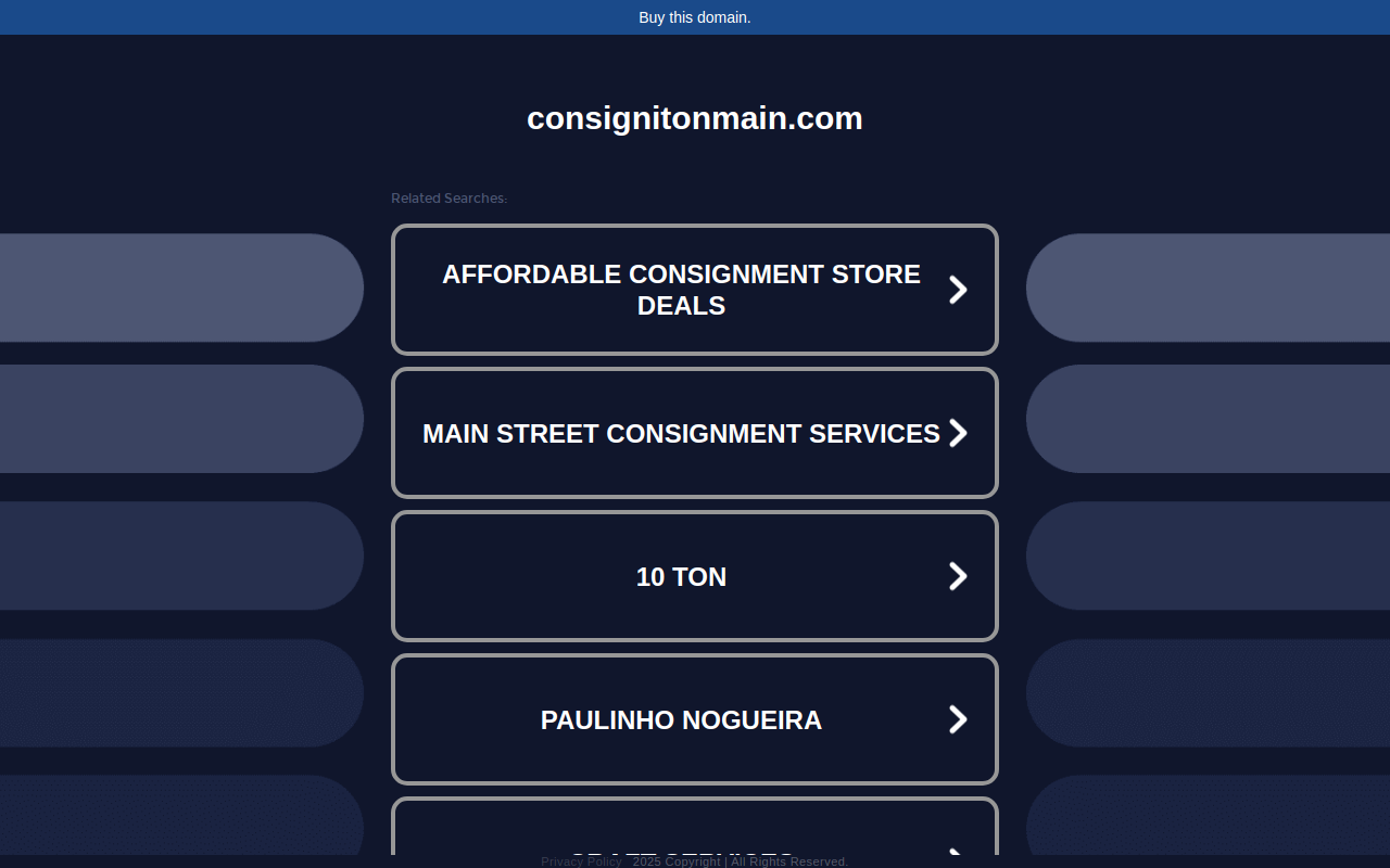 Consign It on Main website preview