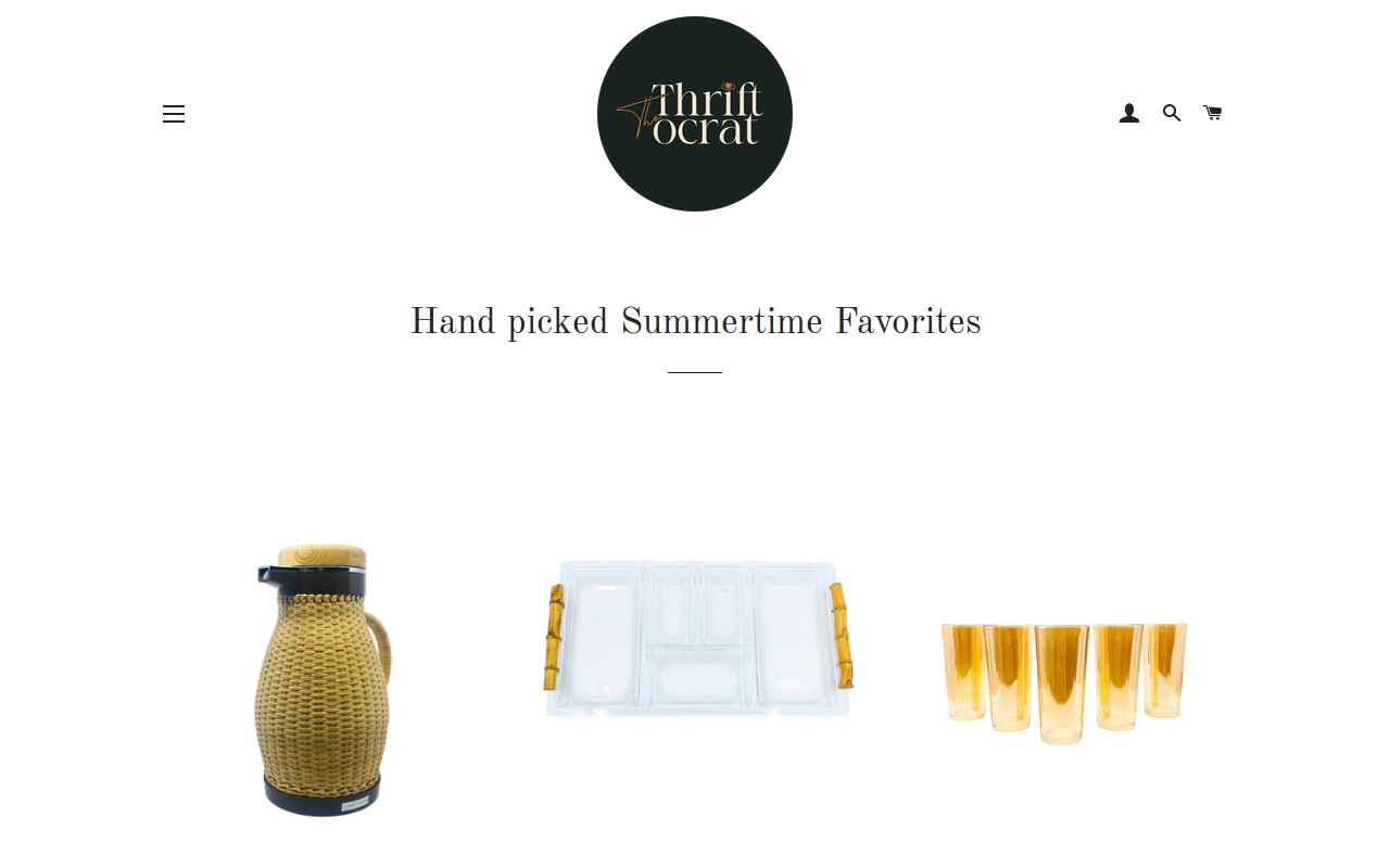 The Thriftocrat website preview