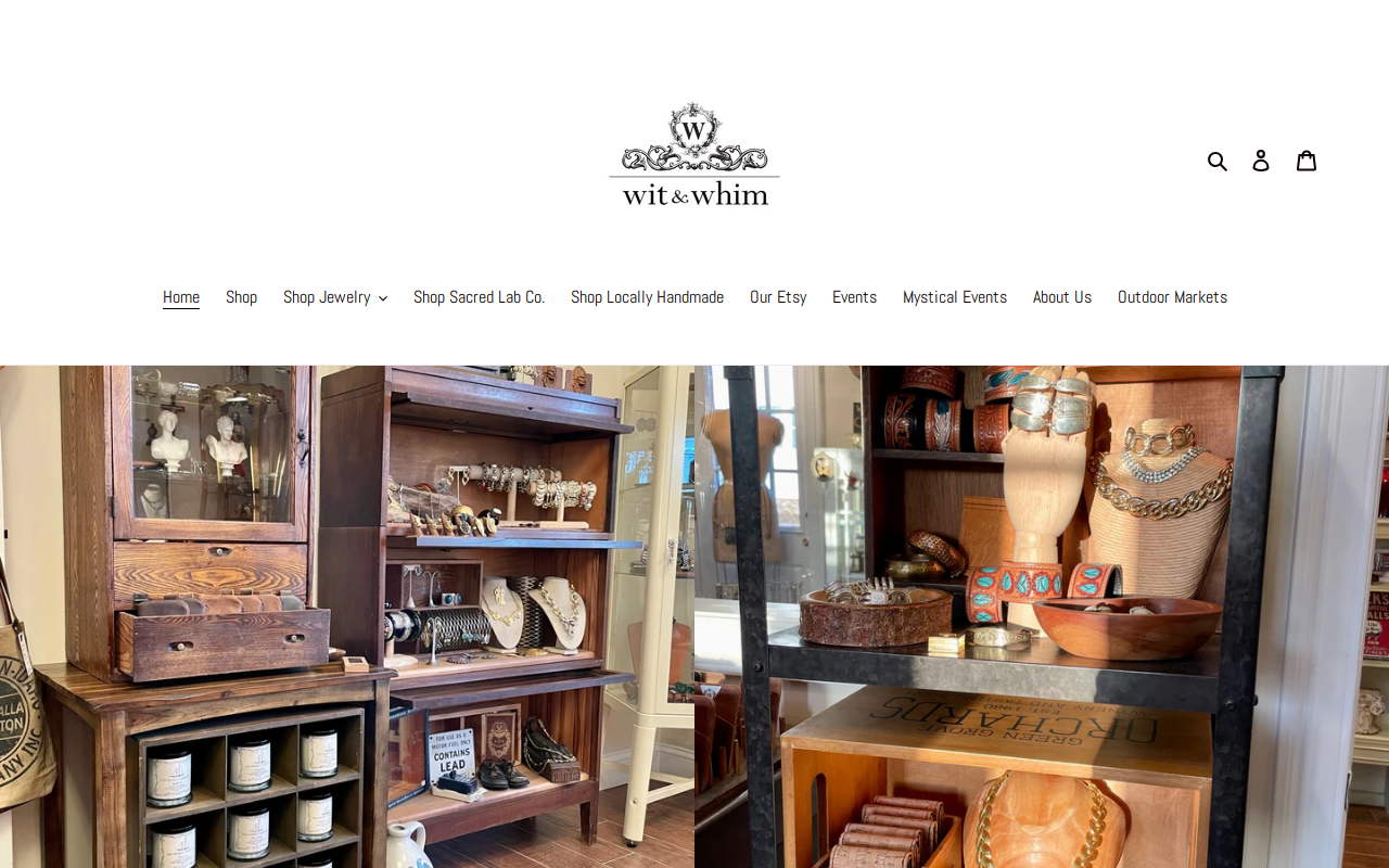 Wit and Whim website preview
