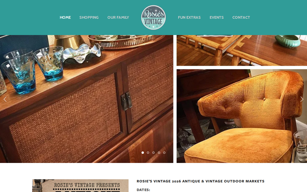 Rosie's Vintage website preview