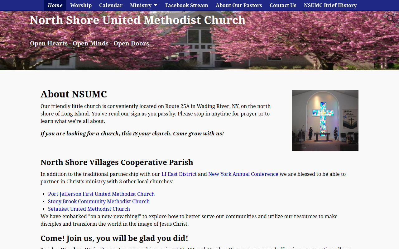 NSUMC Thrift Store website preview