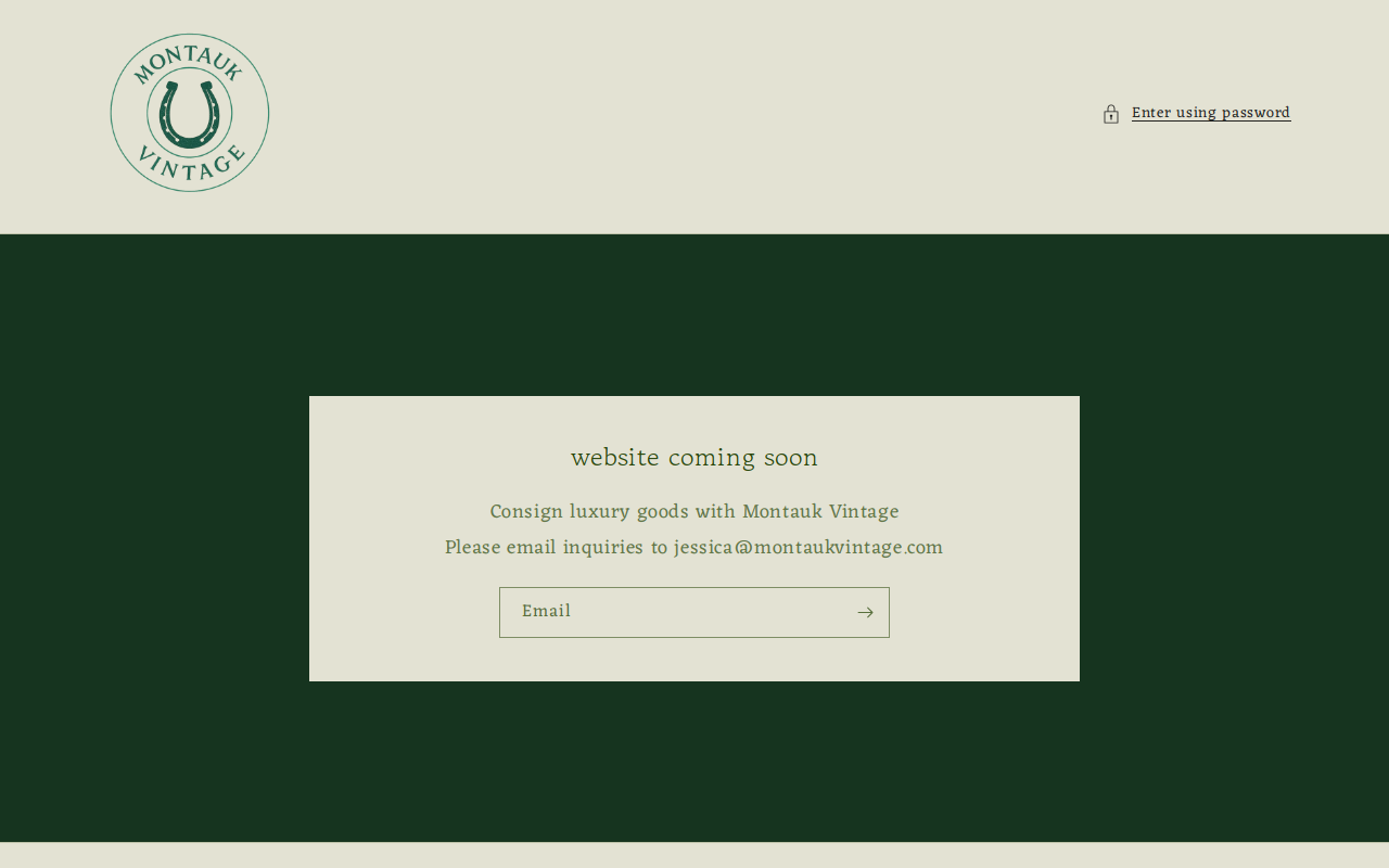 Montauk Vintage website preview