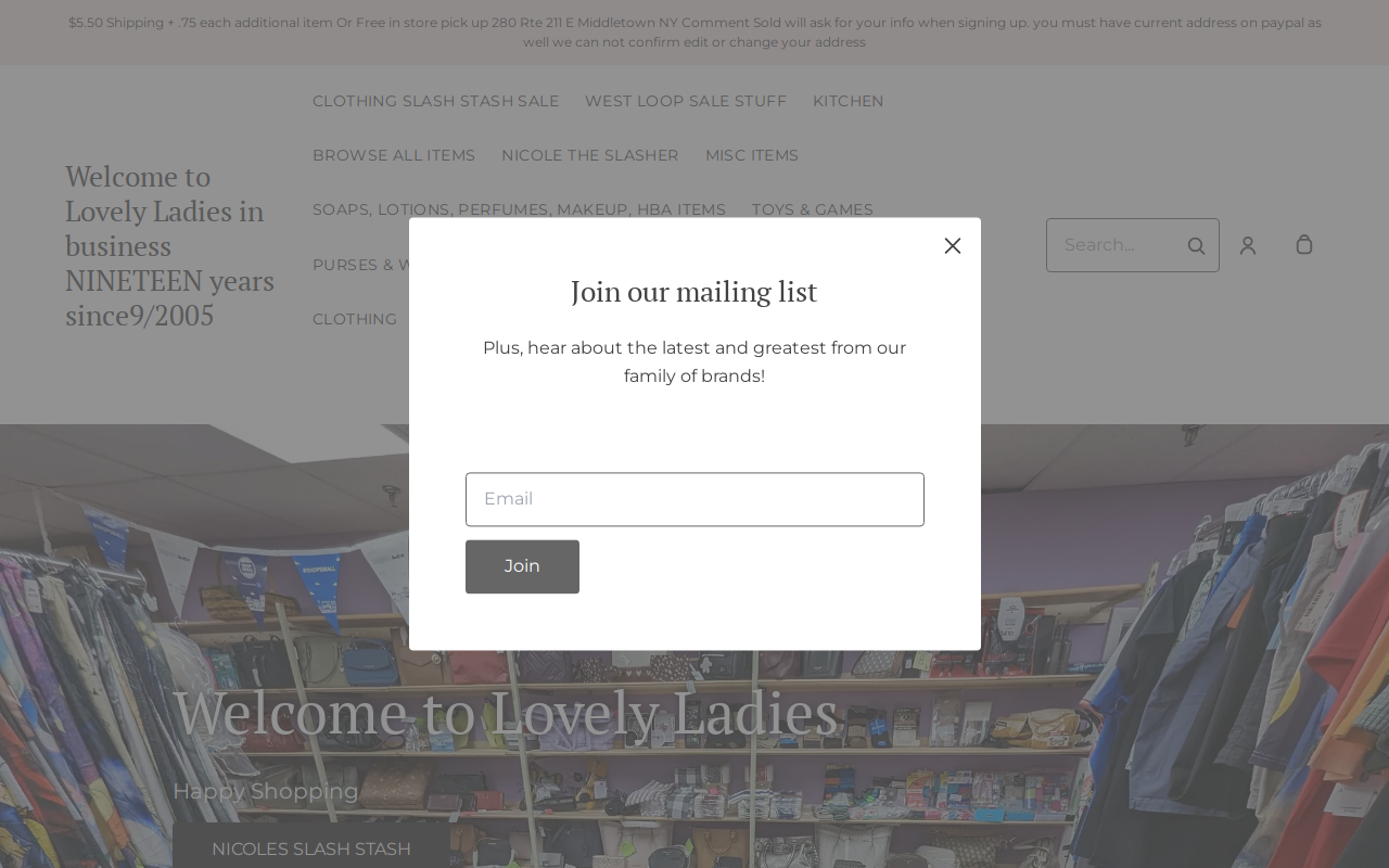 Lovely Ladies Consignment Shop website preview