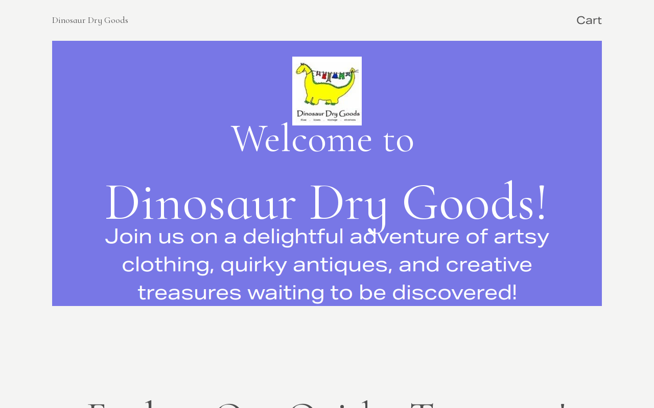 Dinosaur Dry Goods website preview