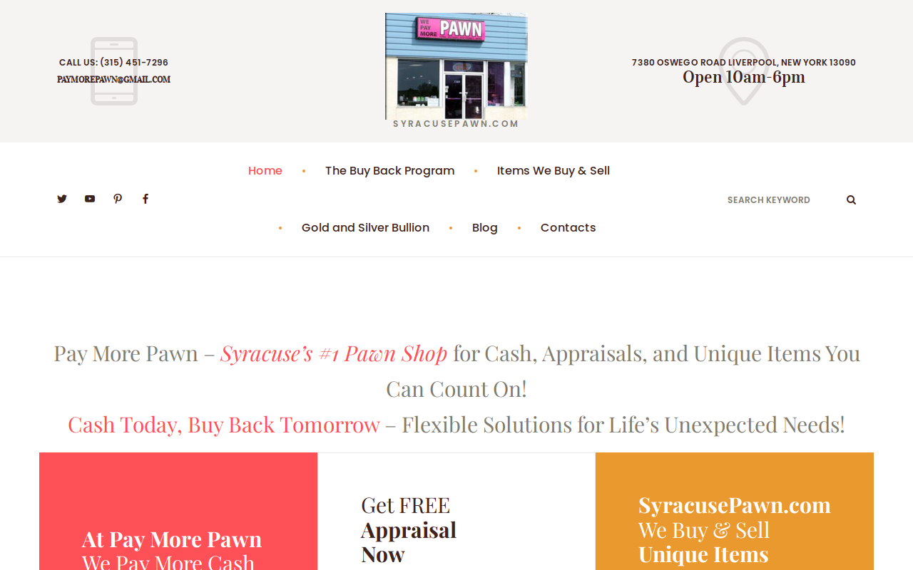 Pay More Pawn website preview