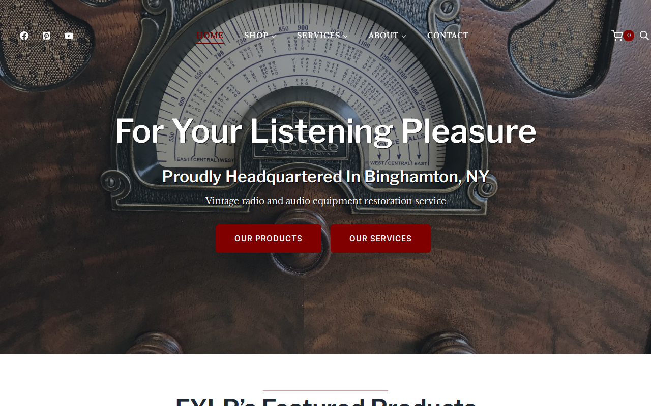 For Your Listening Pleasure website preview