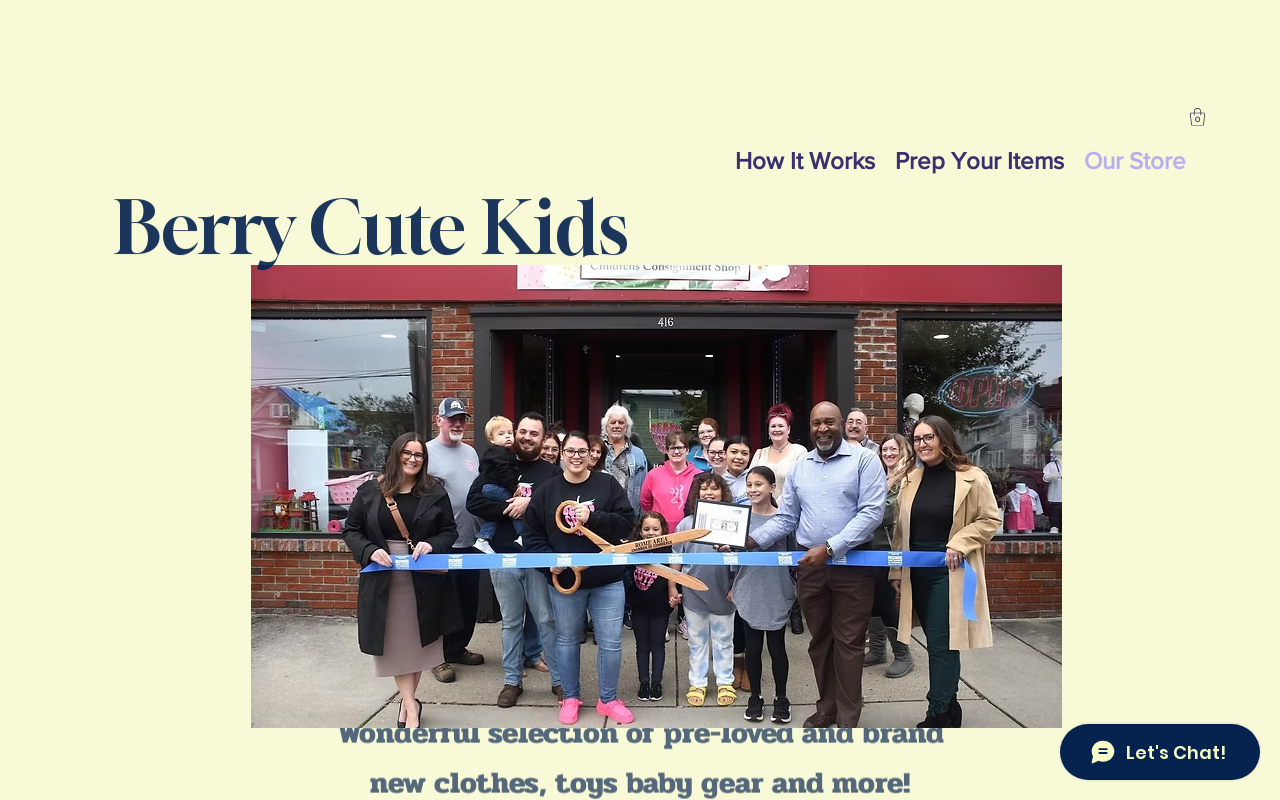 Berry Cute Kids website preview