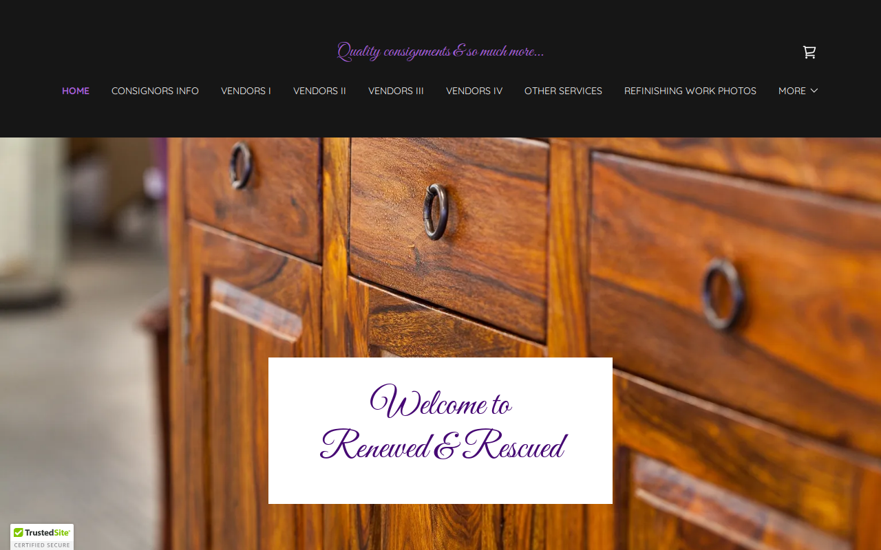 Renewed & Rescued website preview