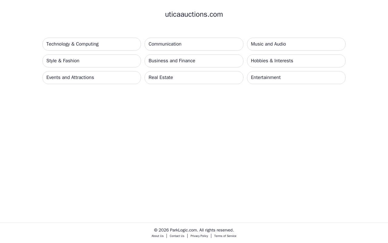 Utica Auction House llc website preview