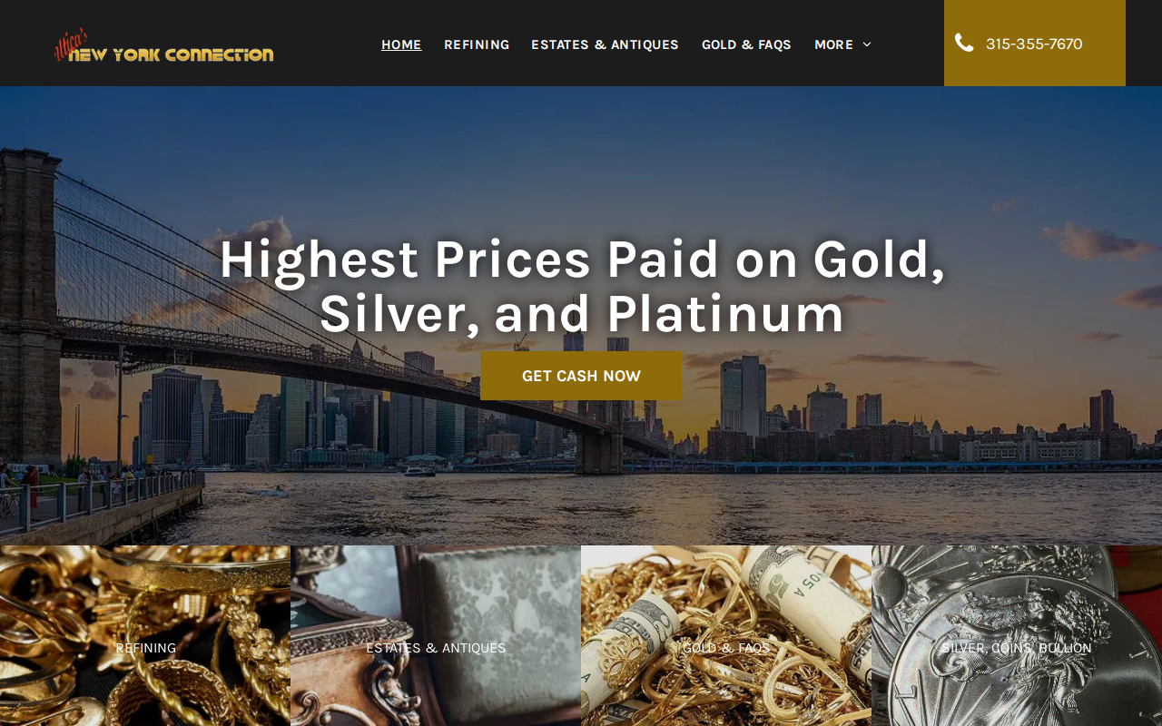 New York Connection website preview