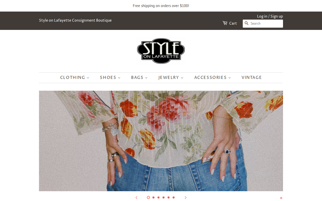 Style on Lafayette website preview