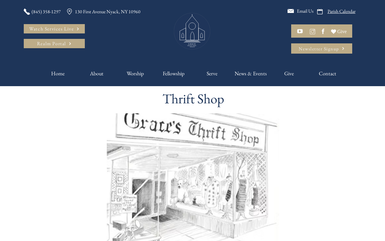 Grace's Thrift Shop website preview