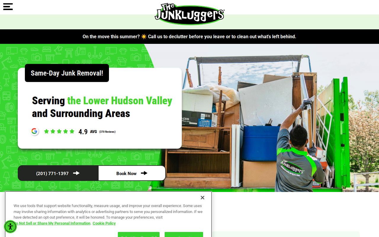 The Junkluggers of the Lower Hudson Valley website preview