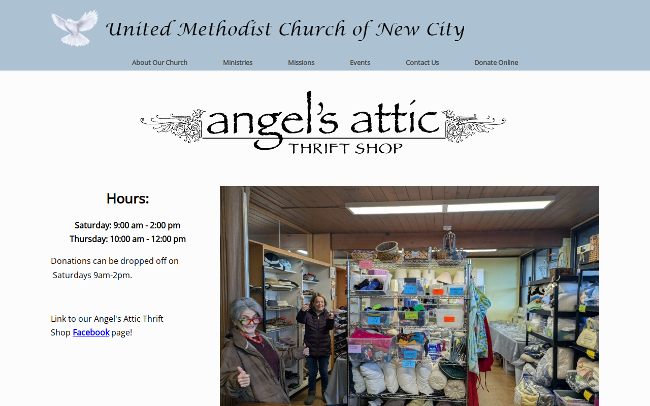 Angel's Attic, New City, NY website preview