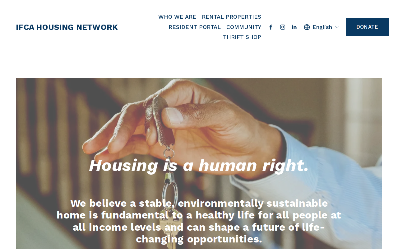 IFCA Thrift Shop website preview