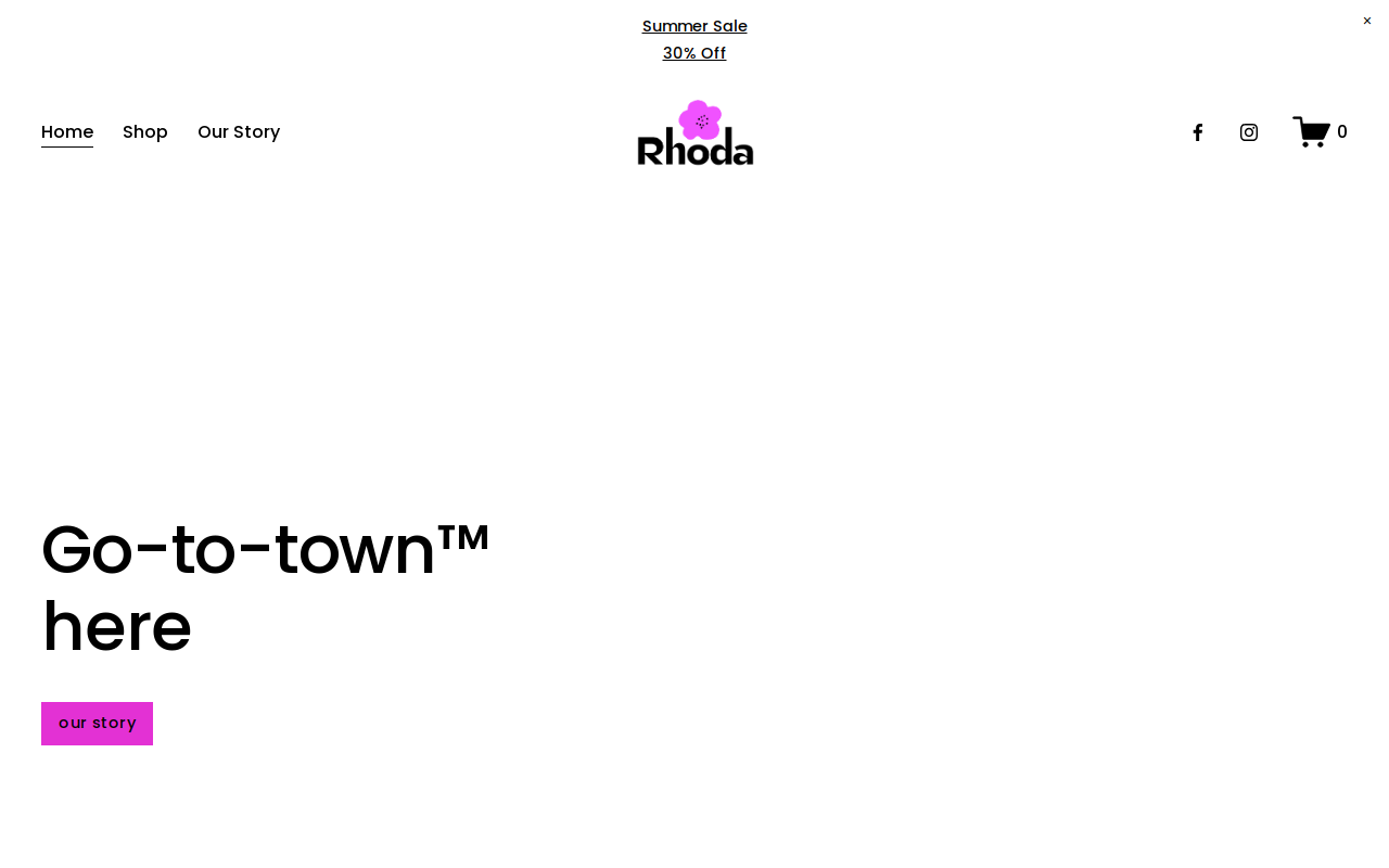 Rhoda website preview