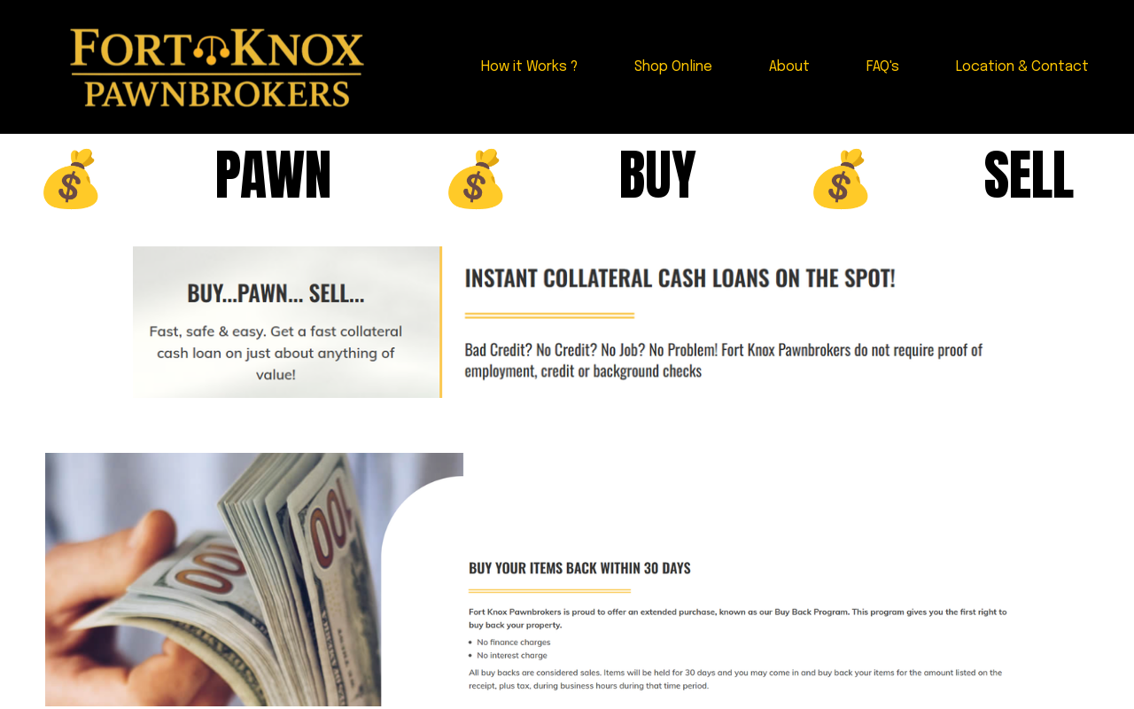 Fort Knox Pawnbrokers website preview