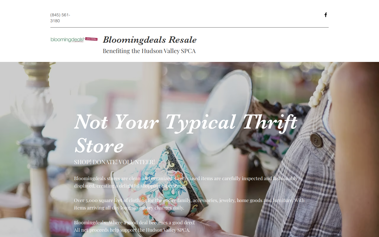 Bloomingdeals Resale website preview