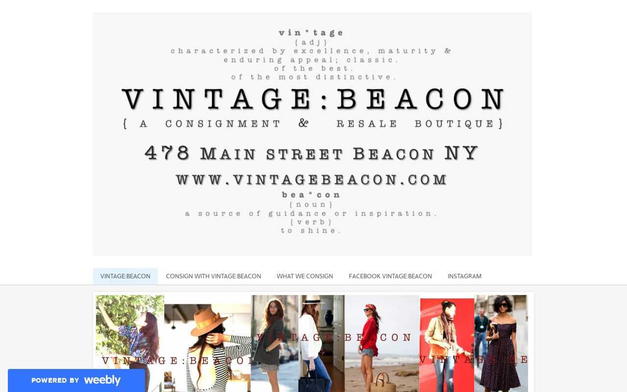Vintage Beacon website preview