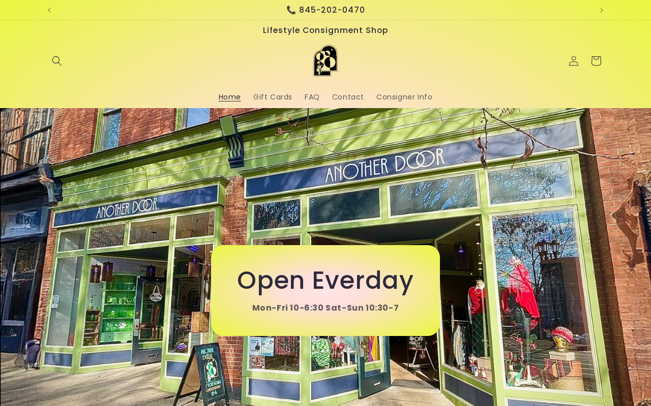 Another Door website preview