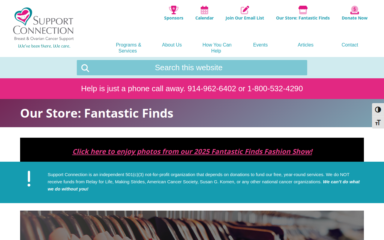 Fantastic Finds website preview