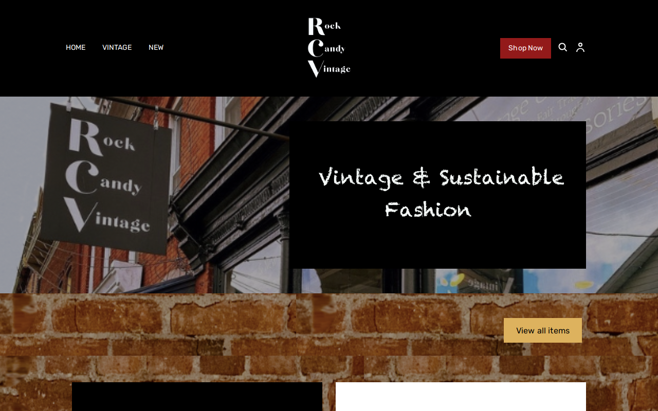 Rock Candy Vintage website preview