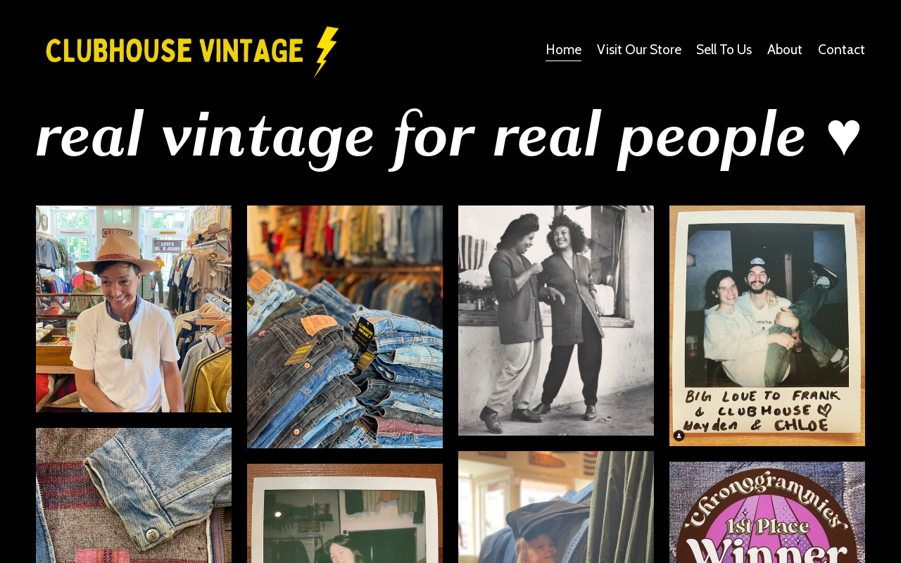 Clubhouse Vintage website preview
