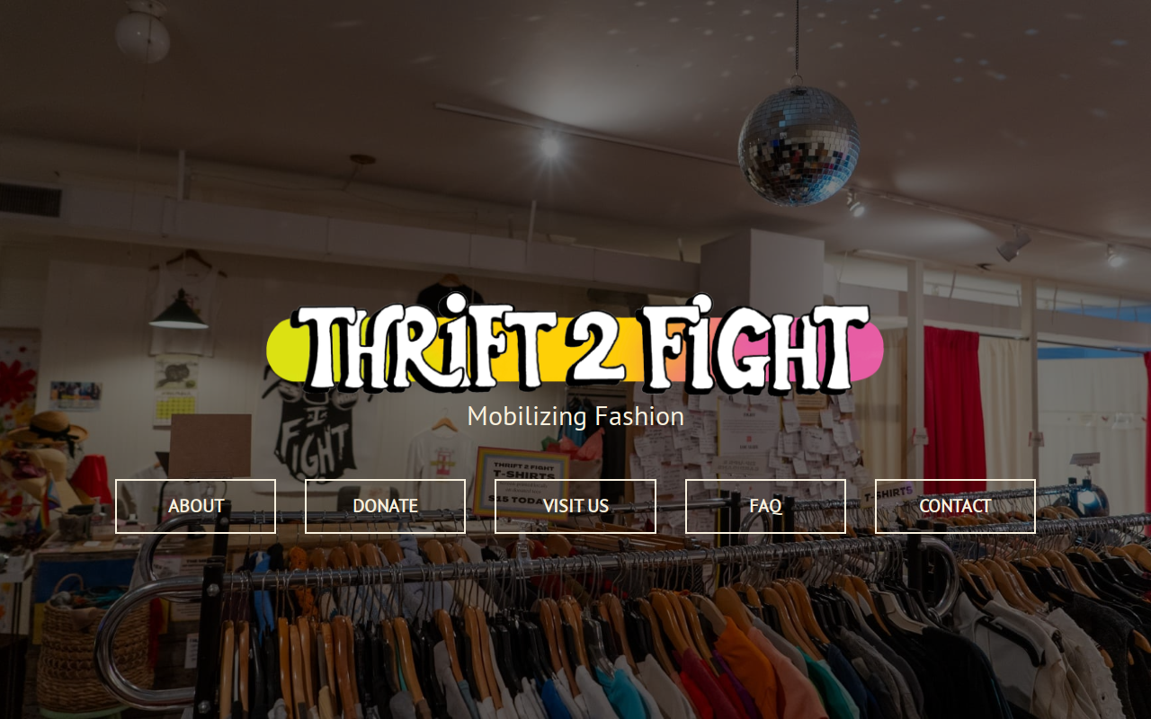 Thrift 2 Fight website preview