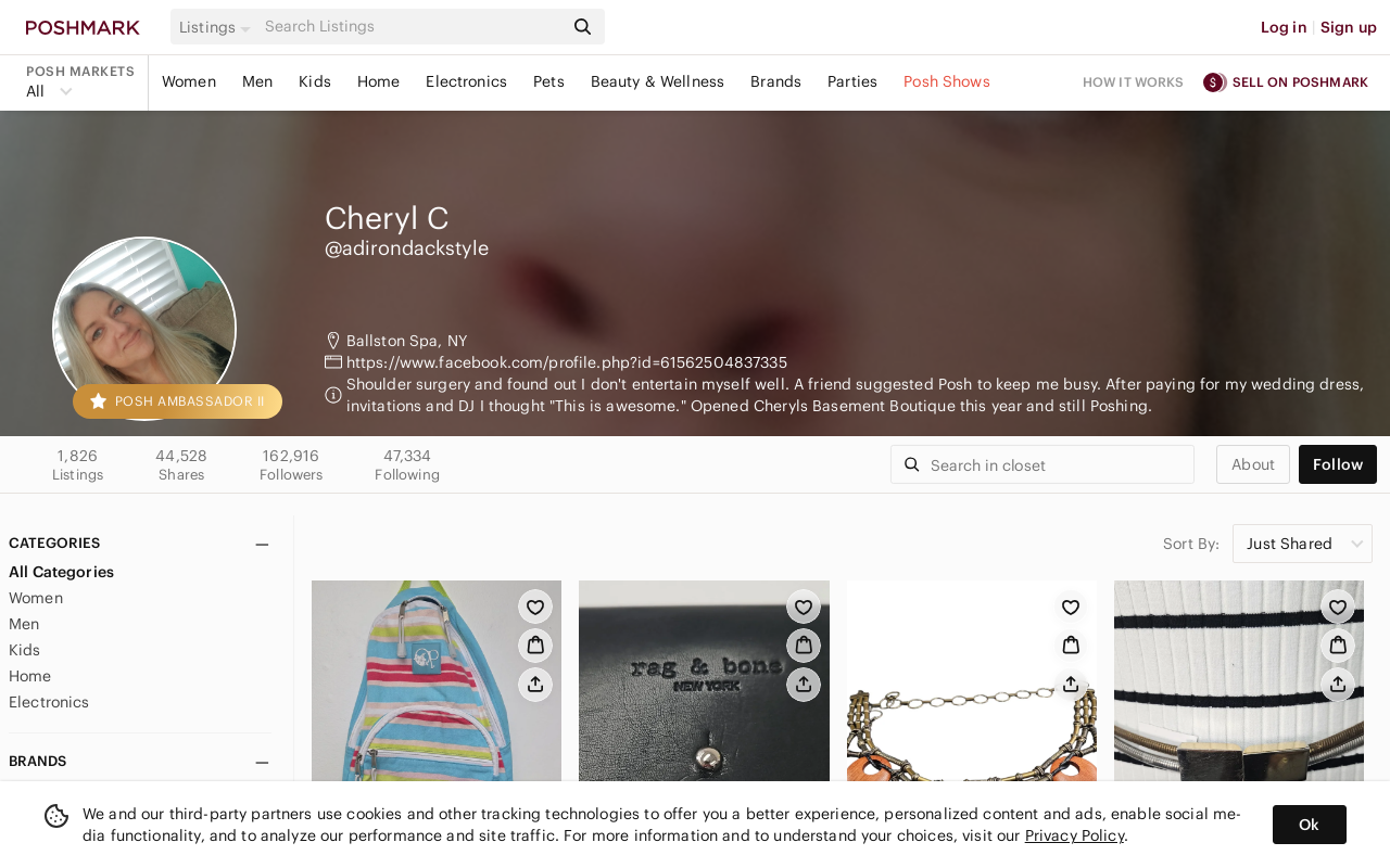 Cheryl's Basement Boutique website preview