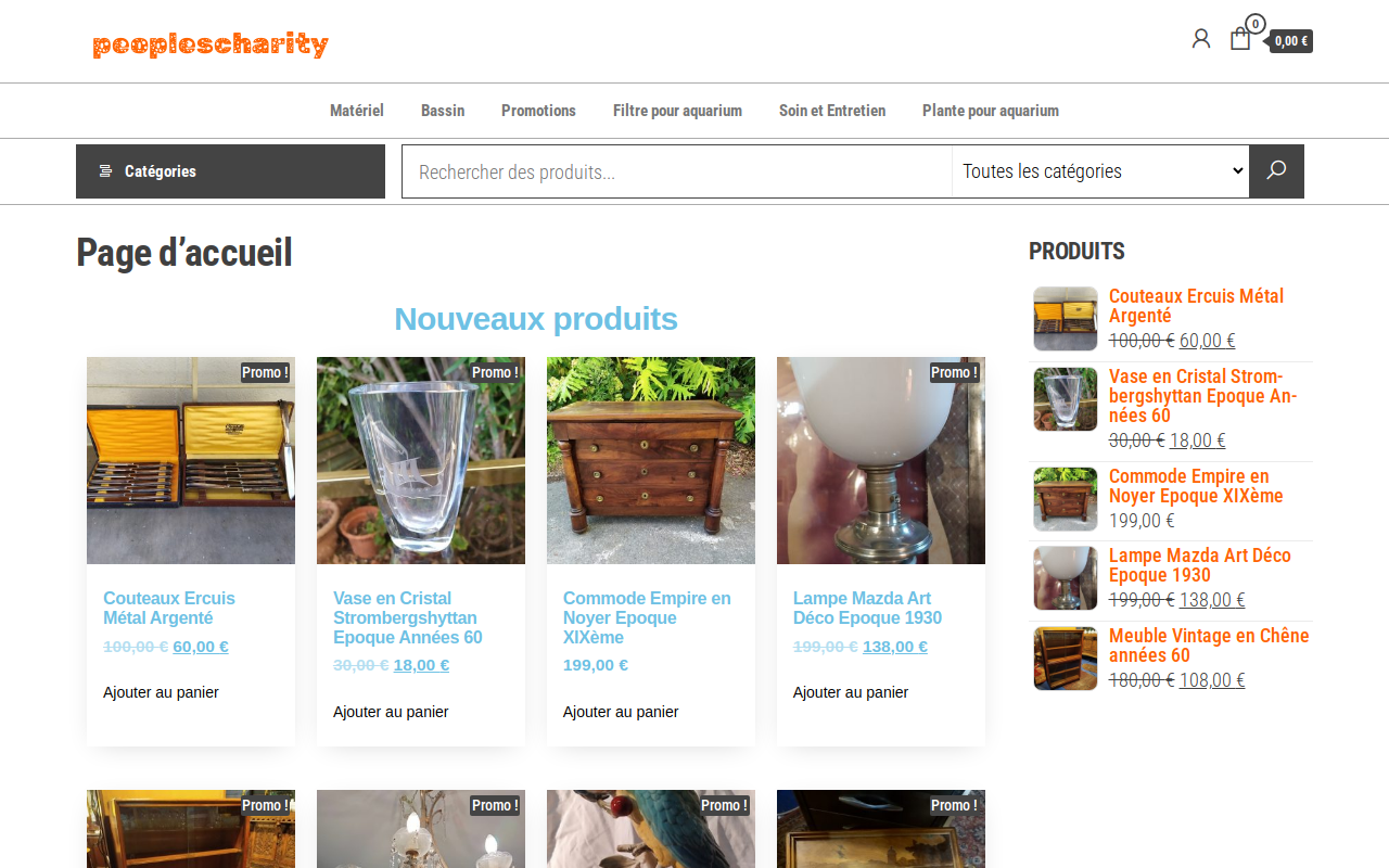 Peoples Charity Inc website preview
