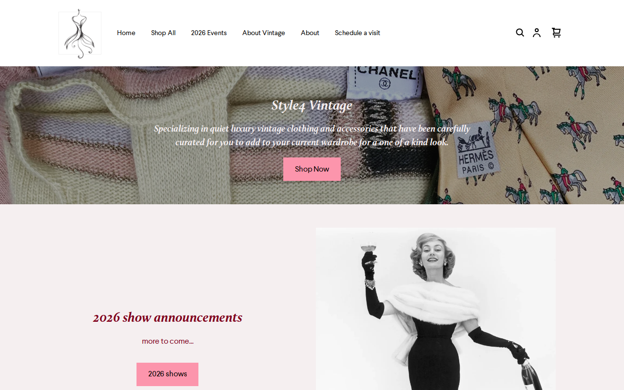 Style4Vintage website preview