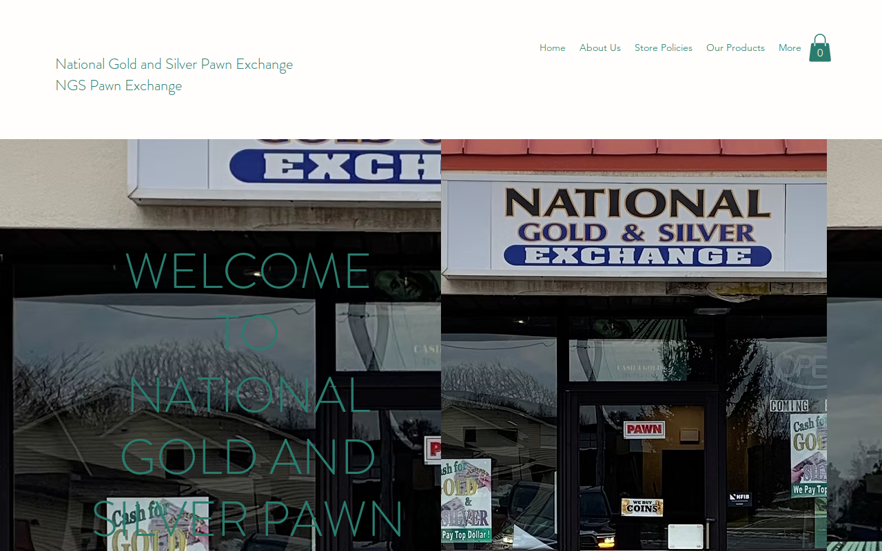 National Gold and Silver Pawn Exchange website preview