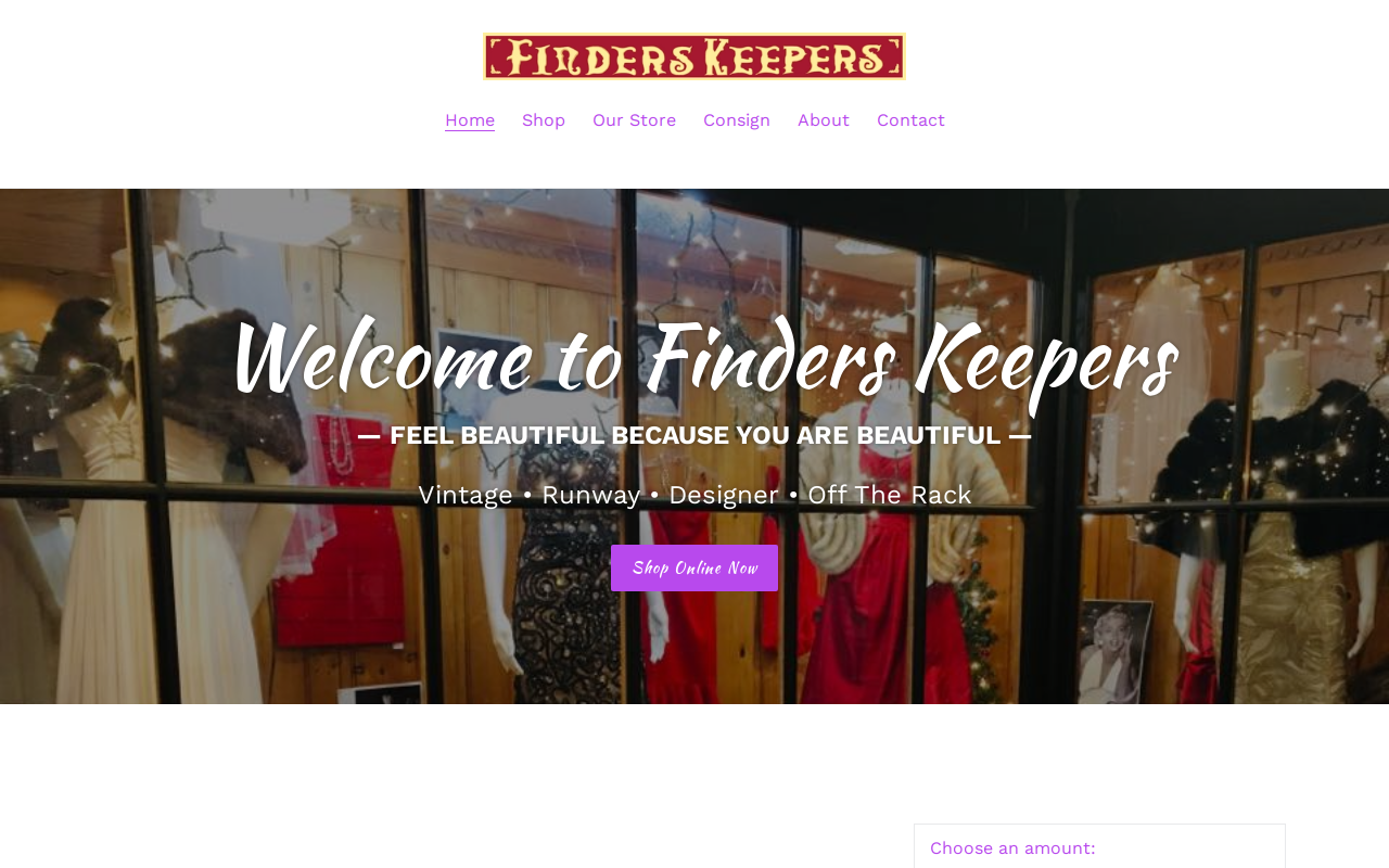 Finders Keepers Queensbury website preview