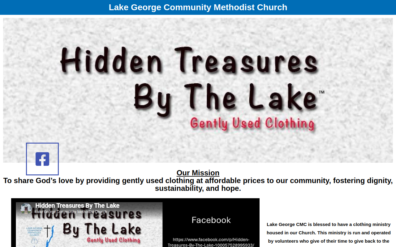 Hidden Treasures By The Lake website preview