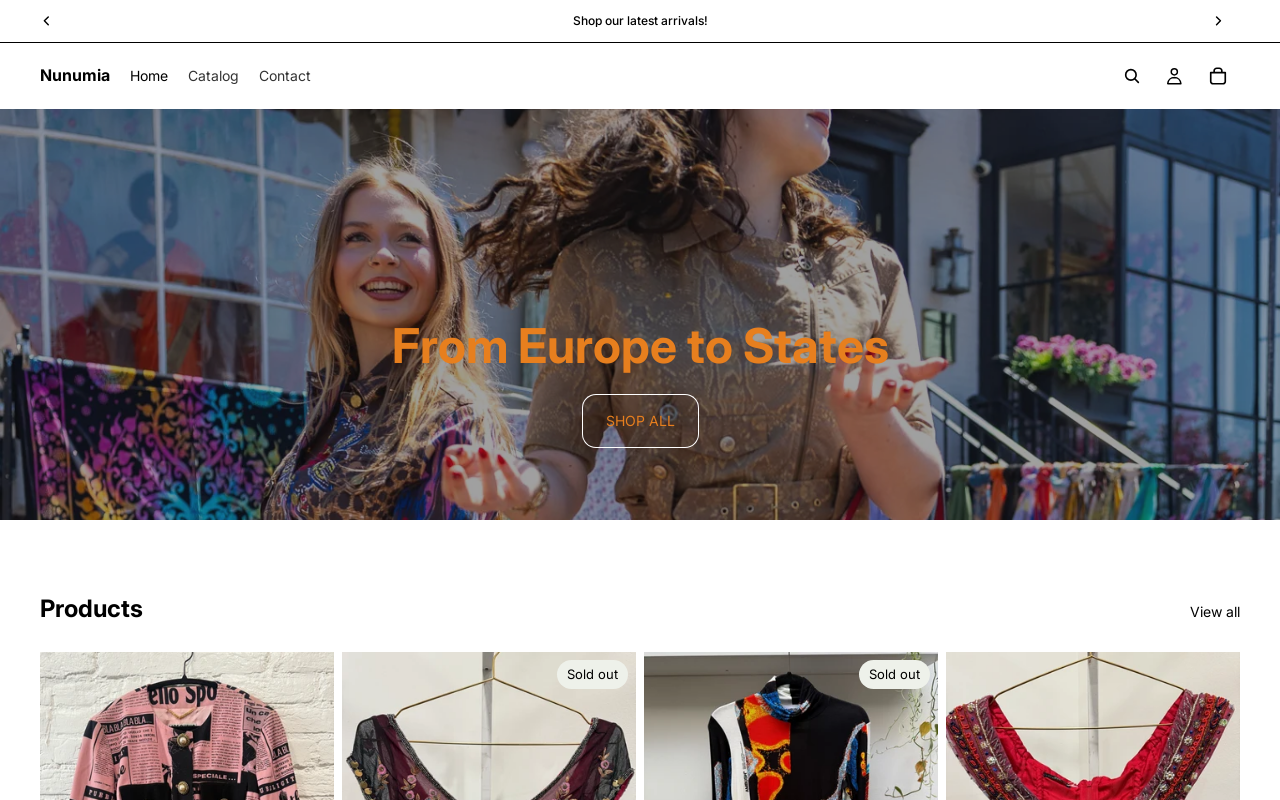 Nunumia website preview