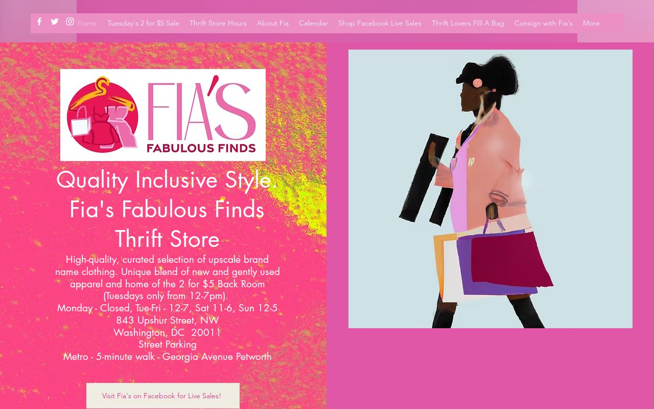 Fia's Fabulous Finds website preview