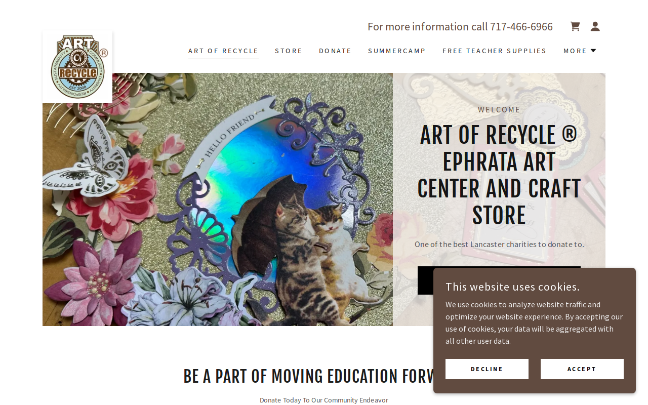 Art of Recycle website preview
